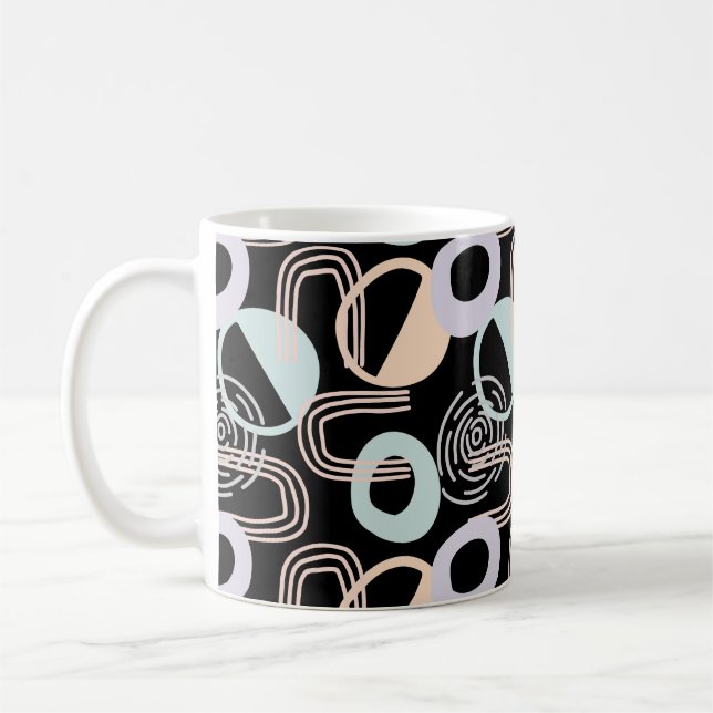 Custom Art Deco Coffee Mug (Left)
