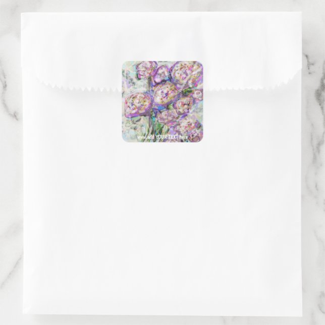 Custom Art Square Stickers (Bag)