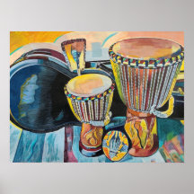 Custom Art With Djembes