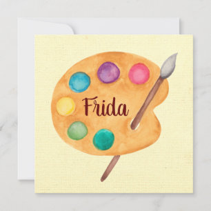 Custom Artist NAME - Art classe teacher card