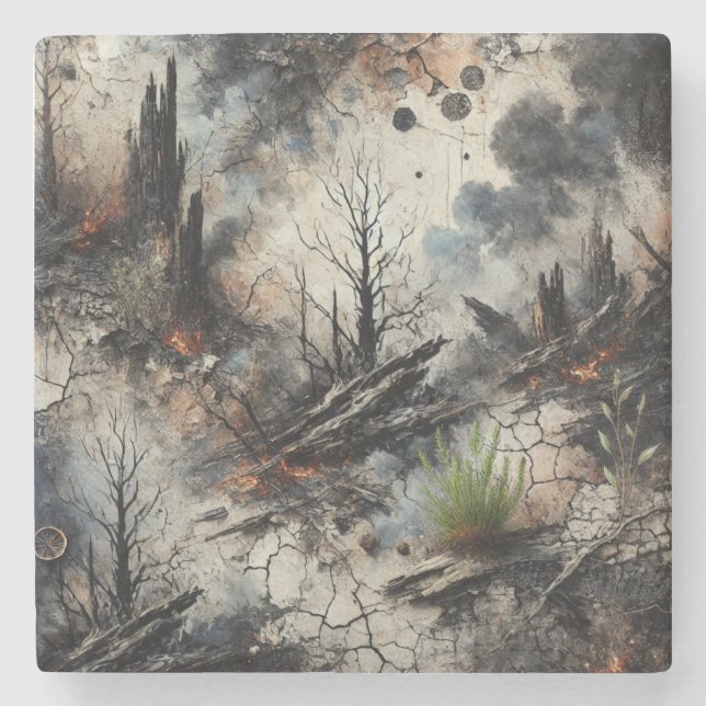 Custom Artistic Stone Coasters (Front)