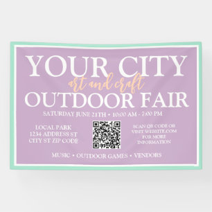 Custom Arts & Crafts Outdoor Fair   Summer Event Banner