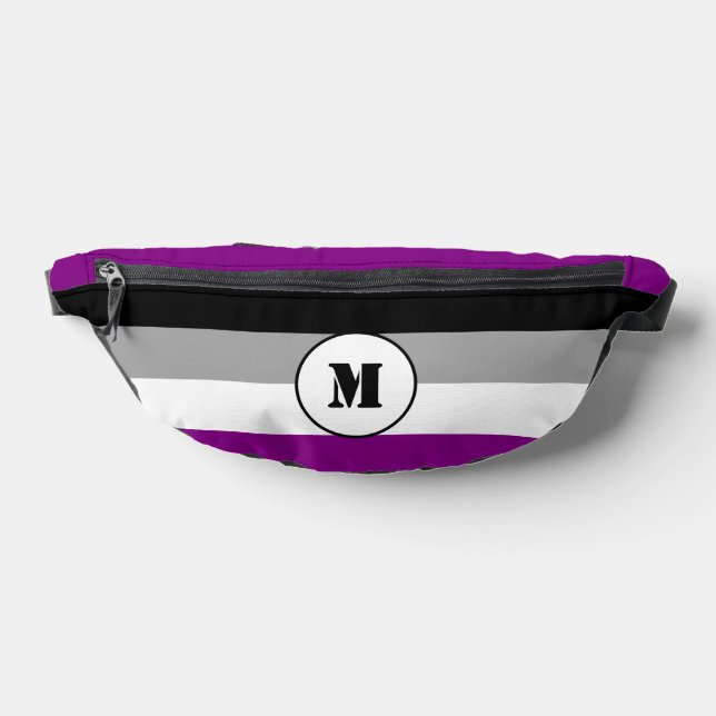 Custom asexuality flag  fanny pack (Lay Down)
