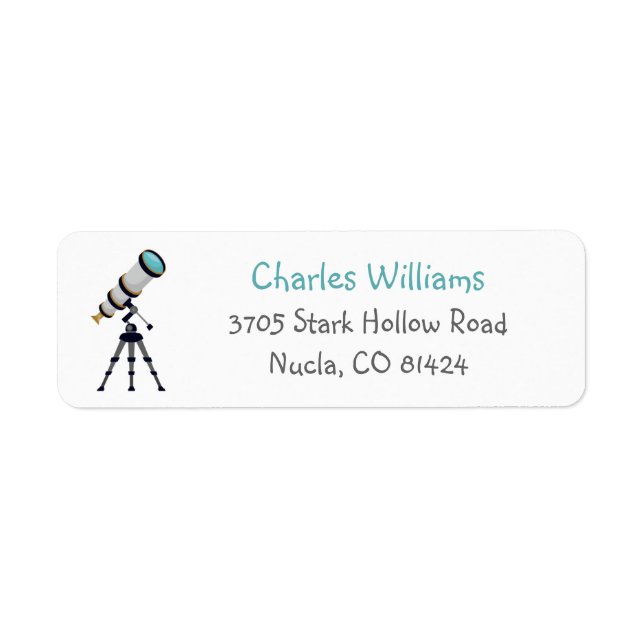Custom Astro Telescope Stargazer Return Add (Front)