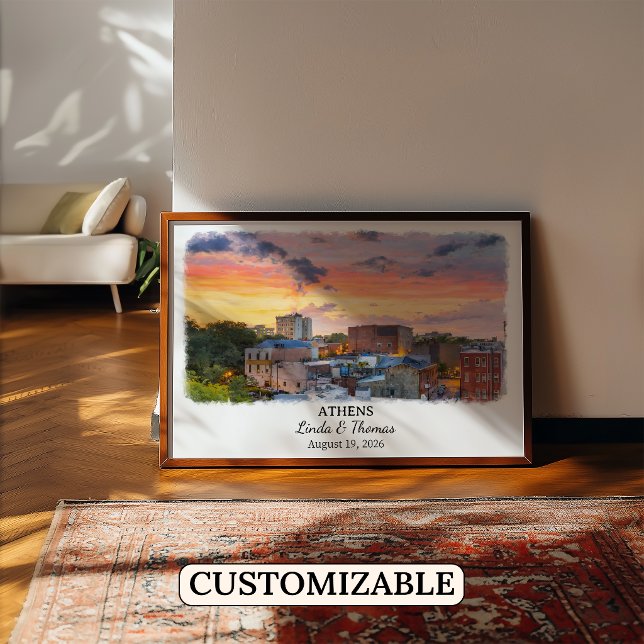 Custom Athens Wall Art, Georgia Poster (Creator Uploaded)