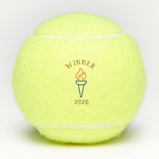 Custom Athletic Torch Giftable Tennis Balls