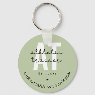 Custom Athletic Trainer AT athletic training Keychain