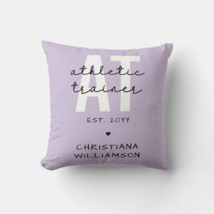 Custom Athletic Trainer AT athletic training Throw Pillow
