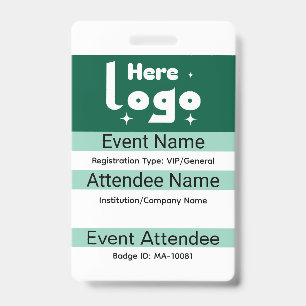 Custom attendee badge conference