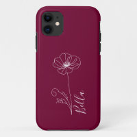 Custom August Poppy Birth Flower Gift for Birthday