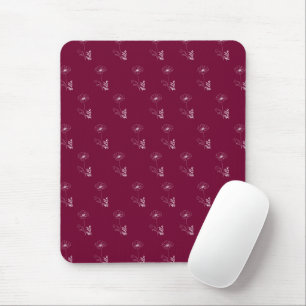Custom August Poppy Birth Flower Gift for Birthday Mouse Pad