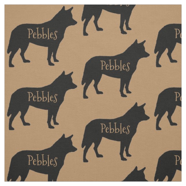Custom Australian Cattle Dog Breed Fabric (Swatch)