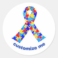 Custom Autism Awareness Ribbon Walk