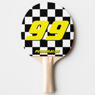 Custom auto racing pong paddle for table tennis