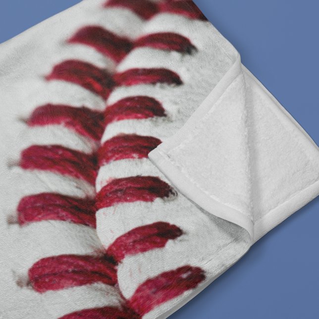 Custom Autographed Close-up Baseball Photo Fleece Blanket (Creator Uploaded)