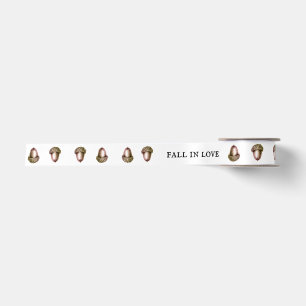 Custom Autumn Acorns Woodland Wedding Satin Ribbon