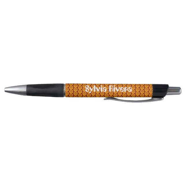 Custom "Autumn Daisy" patterned Pen (Bottom)