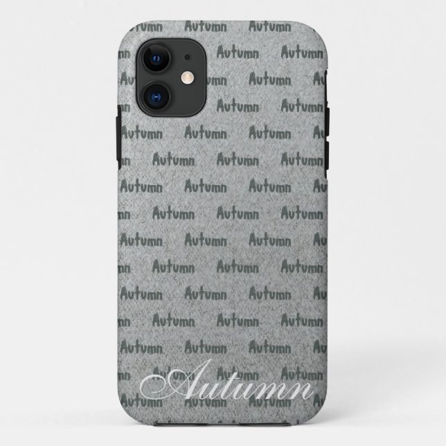 Custom Autumn Name Iphone phone case gift (Back)