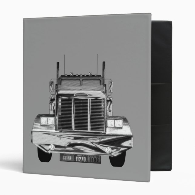Custom Avery Trucker Log Book Binder (Front/Inside)