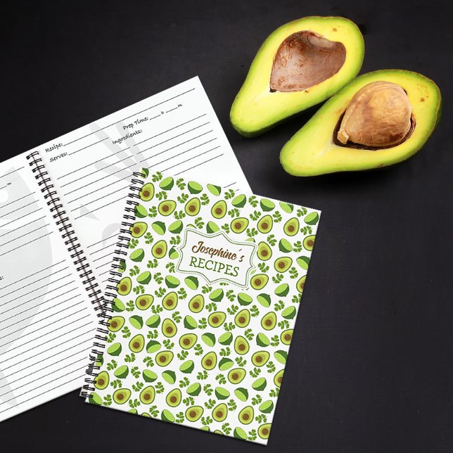Custom Avocado and Lemon, Kitchen Recipe  Notebook (Creator Uploaded)