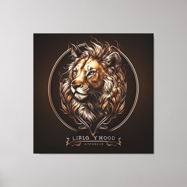 custom awesome logos #1 canvas print (Front)