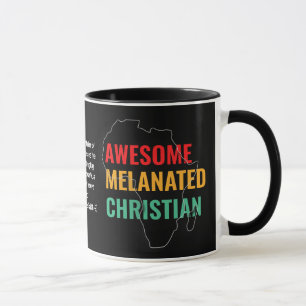 Custom Awesome Melanated Christian Mug