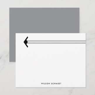 Custom B-21 Bomber and Stripe Contrail Stationery  Card