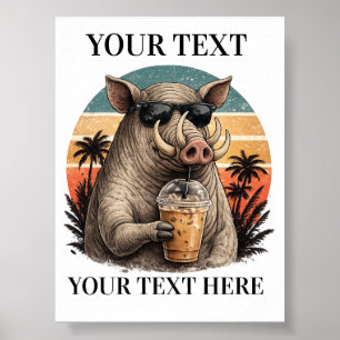 Custom Babirusa Name Gift Poster