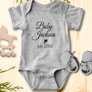 Custom Baby Announcement Bodysuit