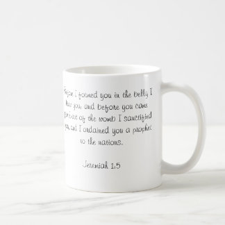 Custom Baby Bible Verse Photo Mug-Jeremiah 1:5 Coffee Mug