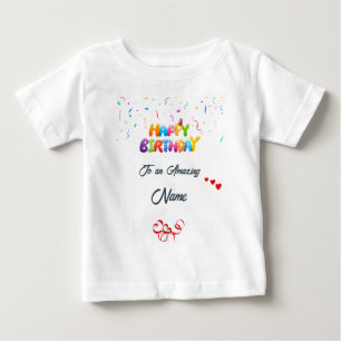 Custom Baby Birthday Gift T-Shirt – Soft & Comfy