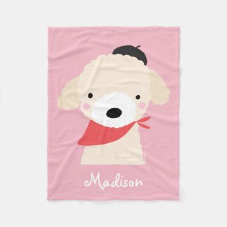 Custom Baby Blanket Poodle Golden Doodle Blanket