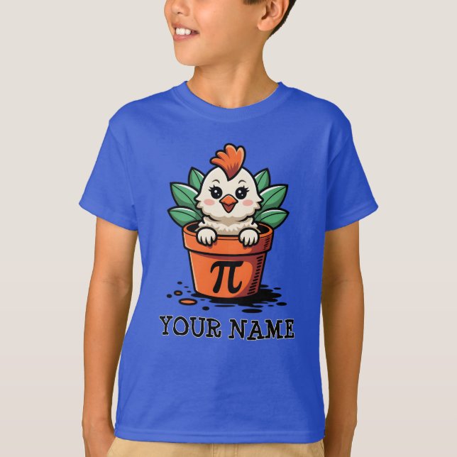  Custom baby chicken pot pie pi day T-Shirt (Front)