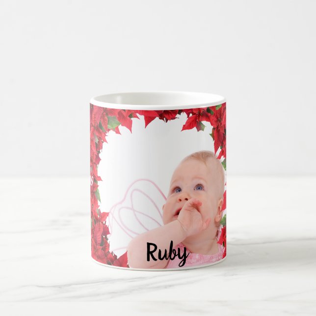 Custom Baby/ Child Photo Christmas Coffee Mug (Center)