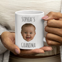 Custom Baby Face Baby Photo Grandma Birthday Gift
