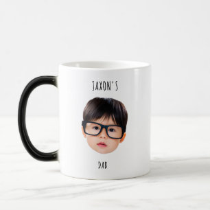 Custom Baby Face for Dad New Dad Mom Birthday Gift Magic Mug