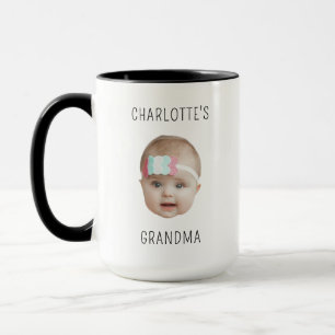 Custom Baby Face Mothers Day Christmas Grandchild Mug