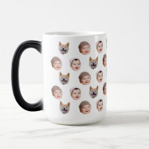 Custom Baby Face Mug, Custom Family 3 Photos mug