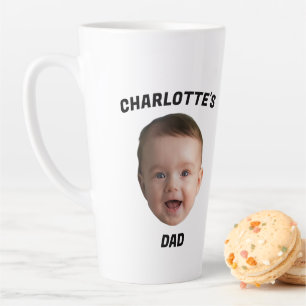 Custom Baby Face Mug, Custom New Dad Mug