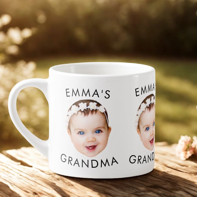 Custom Baby Face Mug Mom Grandma Grandpa Birthday (Creator Uploaded)
