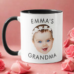 Custom Baby Face Mug Mom Grandma Grandpa Birthday<br><div class="desc">Custom Baby Face Mug Mom Grandma Grandpa Birthday</div>