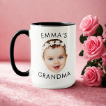 Custom Baby Face Mug Mom Grandma Grandpa Birthday<br><div class="desc">Custom Baby Face Mug Mom Grandma Grandpa Birthday</div>