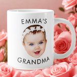 Custom Baby Face Mug Mom Grandma Grandpa Birthday<br><div class="desc">Custom Baby Face Mug Mom Grandma Grandpa Birthday</div>