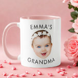 Custom Baby Face Mug Mom Grandma Grandpa Birthday<br><div class="desc">Custom Baby Face Mug Mom Grandma Grandpa Birthday</div>