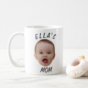 Custom Baby Face Photo Mom Gift Coffee Mug