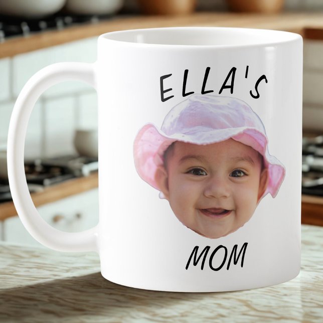 Custom Baby Face Photo Mom Gift Coffee Mug (Creator Uploaded)
