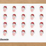 Custom Baby Face Photo Santa Hat Christmas Classic Round Sticker<br><div class="desc">Custom Baby Face Photo Santa Hat Christmas Classic Round Sticker</div>