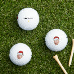 Custom Baby Face Photo Santa Hat Christmas Golf Balls<br><div class="desc">Custom Baby Face Photo Santa Hat Christmas Golf Balls</div>