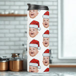 Custom Baby Face Photo Santa Hat Christmas Thermal Tumbler<br><div class="desc">Custom Baby Face Photo Santa Hat Christmas Thermal Tumbler</div>