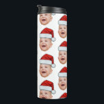 Custom Baby Face Photo Santa Hat Christmas Thermal Tumbler<br><div class="desc">Custom Baby Face Photo Santa Hat Christmas Thermal Tumbler</div>